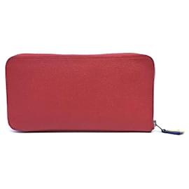 Hermès-Portefeuille Long HermèS Silk'In (R) (7543642)-Rouge