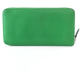 Hermès-Portefeuille Azap Zip HermèS (T) (1437201)-Vert