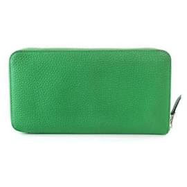 Hermès-Portefeuille Azap Zip HermèS (T) (1437201)-Vert