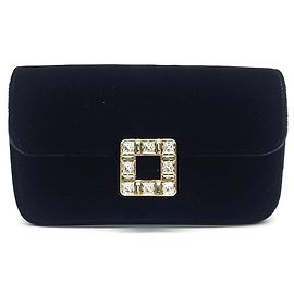 Clutch de veludo e bolsa transversal ROGER VIVIER (10154432) Preto