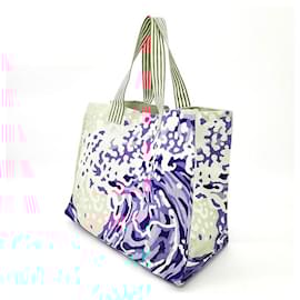 Hermès-Sac de plage HermèS Wave (8203382)-Bleu