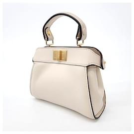 Fendi-Fendi Nano Peekaboo Cross Bag (7as294) (10180979)-White