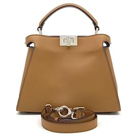 Fendi-Fendi Peekaboo Essentially Mini (8bn302) (10142268)-Brown