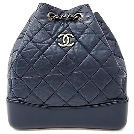 CHANEL Gabrielle Backpack Small (10137566) Blue