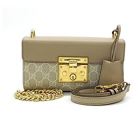Borsa a spalla mini Padlock Gucci (735103) (10022126) Marrone
