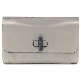 Clutch Gucci Bamboo (387220) (8120033) Marrom