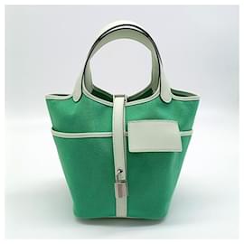 Hermès-Hermès Picotan 18 (B) à verrouillage cargo bicolore (1996639)-Vert