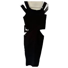 Robe Pinko noire en viscose Noir
