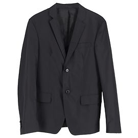 Blazer monopetto in nylon nero di Prada Nero