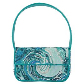 Borsa a Spalla Bead Tommy - Staud - Sintetico - Blu Blu