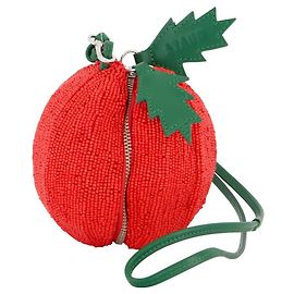 Borsa a perline Campari - Staud - Sintetico - Rosso Rosso