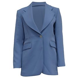 Maßgeschneiderter Blazer Sandro Cely aus hellblauem Polyester Blau Hellblau