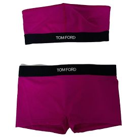 Tom Ford Lingerie Set Fuchsia and Black Black Fuschia