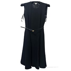 Vestido preto sem mangas Versace Preto