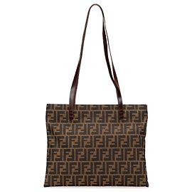 Fendi Brown Zucca Canvas Tote Brown