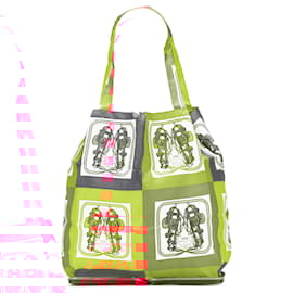 Hermès-Tote Silky Pop Brides de Gala Orange d'Hermès-Autre