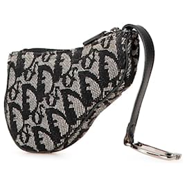 Dior-Dior Blue Diorissimo Canvas Coin Pouch-Blue