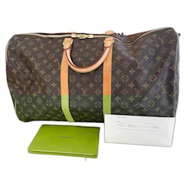 Louis Vuitton-Louis Vuitton Keepall 55 Bandoulière-Brown