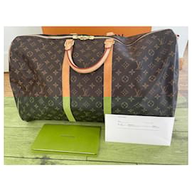 Louis Vuitton-Louis Vuitton Keepall 55 Bandoulière-Brown