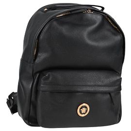 Zaino in pelle nero e oro Auth 118735M VERSACE Nero D'oro