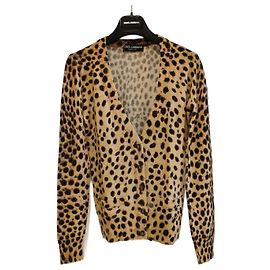 Dolce & Gabbana CARDIGAN EN CACHEMIRE À IMPRIMÉ LEOPARD DOLCE&GABBANA. Multicolore