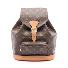 Louis Vuitton-Louis Vuitton Montsouris MM Monogram Backpack-Brown