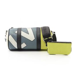 Bolsa de Ombro Polochon Louis Vuitton Marrom Multicor Amarelo