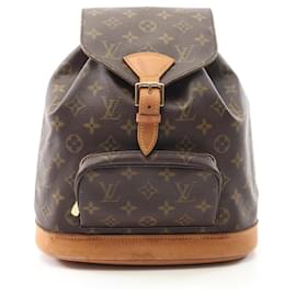 Louis Vuitton-Louis Vuitton Montsouris MM Monogram Backpack-Brown