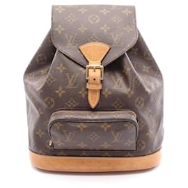 Louis Vuitton-Louis Vuitton Montsouris MM Backpack-Brown,Monogram