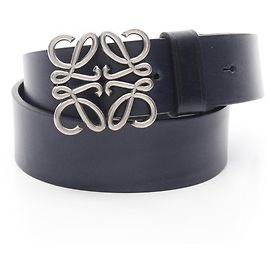 Loewe Chunky Anagram Belt Navy blue