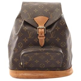 Louis Vuitton-Louis Vuitton Montsouris MM Monogram Backpack-Brown,Monogram