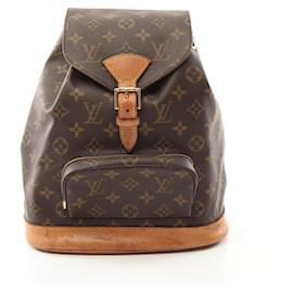 Louis Vuitton-Louis Vuitton Montsouris MM Monogram Backpack-Brown,Monogram
