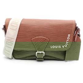 Louis Vuitton-Louis Vuitton Montsouris Epi XL Shoulder Bag-Brown