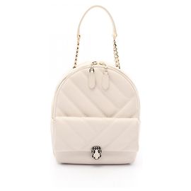 Bulgari Bvlgari Serpenti Cabochon Backpack Cream