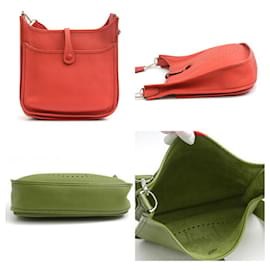 Hermès-Sac à épaule Hermes Evelyne 2 PM-Rouge