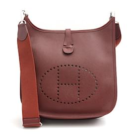 Hermès-Sac à épaule Hermes Evelyne 3 GM-Rouge