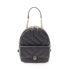 Bulgari Bvlgari Serpenti Cabochon Leder-Rucksack Schwarz