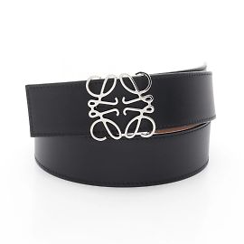 Loewe Anagram Leather Belt Brown Black