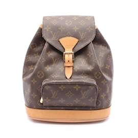 Louis Vuitton-Louis Vuitton Montsouris MM Backpack-Brown,Monogram
