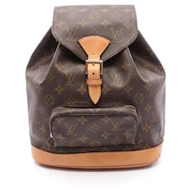 Louis Vuitton-Louis Vuitton Montsouris MM Monogram Backpack-Brown