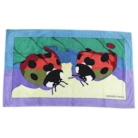 Hermès-HERMES LADYBUG BEACH TOWEL COTTON-Multiple colors