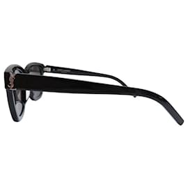 Saint Laurent-SAINT LAURENT SL M124 BLACK SUNGLASSES IN BLACK RESIN-Black