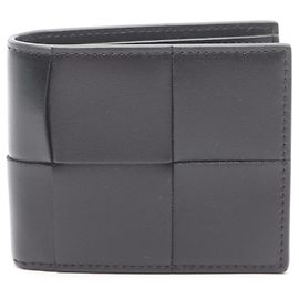 Bottega Veneta Cassette Geldbörse Schwarz