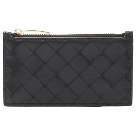Bottega Veneta Intrecciato Card Case Black
