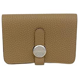 Hermès-Porte-cartes en cuir Togo Hermes-Autre