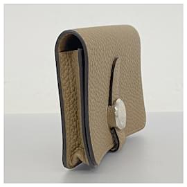 Hermès-Porte-cartes en cuir Togo Hermes-Autre
