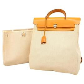 Hermès-Sac à main Hermes Airbag Ad PM Toile H Naturel-Autre