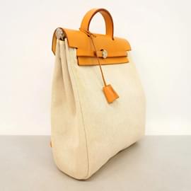 Hermès-Sac à main Hermes Airbag Ad PM Toile H Naturel-Autre