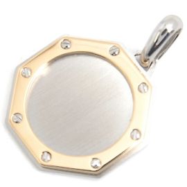 Charm Colgante Cartier Santos 100 Plata Dorado