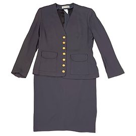 Sonia Rykiel suit with unlined jacket 1990s Grey